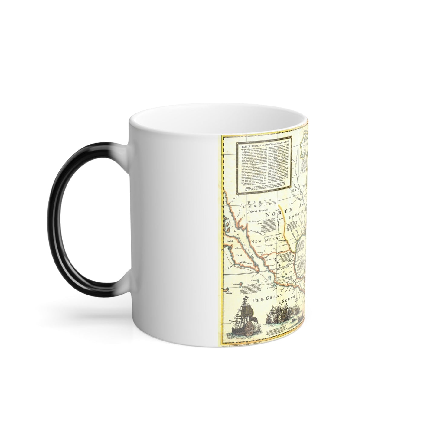 North America - Colonization and Trade (1977) (Map) Color Changing Mug 11oz-11oz-The Sticker Space