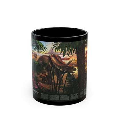 North America - Dawn on the Delta- 74mya (1993) (Map) Black Coffee Mug-11oz-The Sticker Space