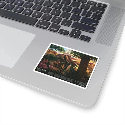 North America - Dawn on the Delta- 74mya (1993) (Map) STICKER Vinyl Kiss-Cut Decal - The Sticker Space