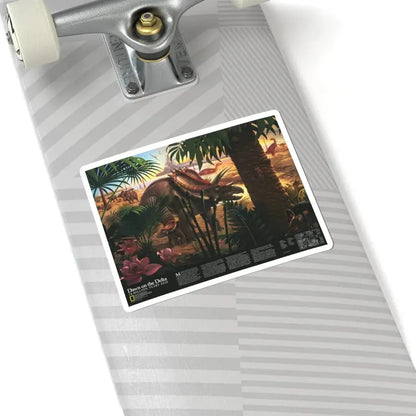 North America - Dawn on the Delta- 74mya (1993) (Map) STICKER Vinyl Kiss-Cut Decal - The Sticker Space