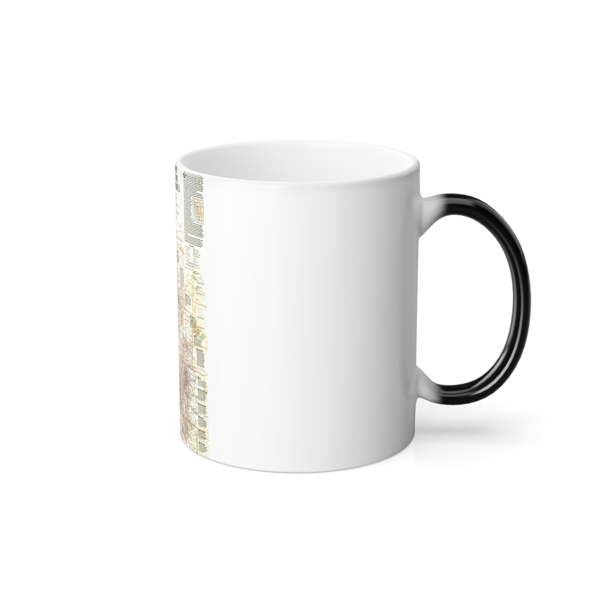 North America - Heart of the Rockies (1995) (Map) Color Changing Mug 11oz-11oz-The Sticker Space