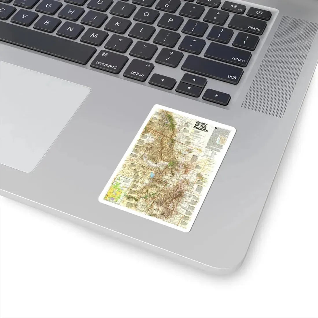 North America - Heart of the Rockies (1995) (Map) STICKER Vinyl Kiss-Cut Decal - The Sticker Space
