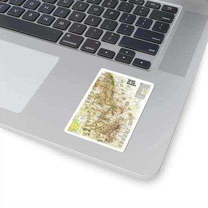 North America - Heart of the Rockies (1995) (Map) STICKER Vinyl Kiss-Cut Decal - The Sticker Space
