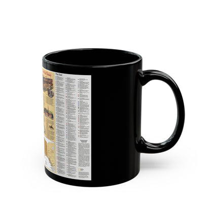 North America - Indian America - What You Can Visit Today (1991) (Map) Black Coffee Mug-The Sticker Space