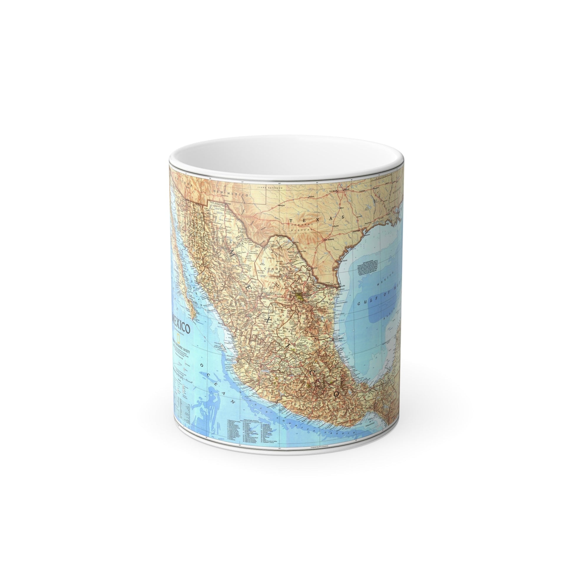 North America - Mexico (1994) (Map) Color Changing Mug 11oz-11oz-The Sticker Space