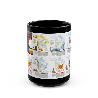 North America - Natural Hazards (1998) (Map) Black Coffee Mug-15oz-The Sticker Space