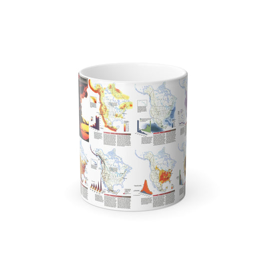 North America - Natural Hazards (1998) (Map) Color Changing Mug 11oz-11oz-The Sticker Space