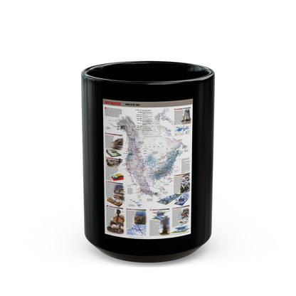 North America - Nature in Full Force (1998) (Map) Black Coffee Mug-15oz-The Sticker Space