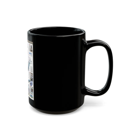 North America - Nature in Full Force (1998) (Map) Black Coffee Mug-The Sticker Space