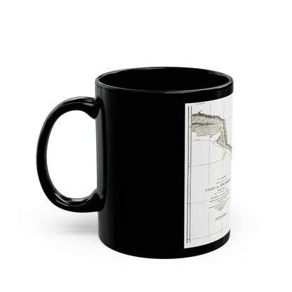 North America - Part of the Coast (1898) (Map) Black Coffee Mug-The Sticker Space