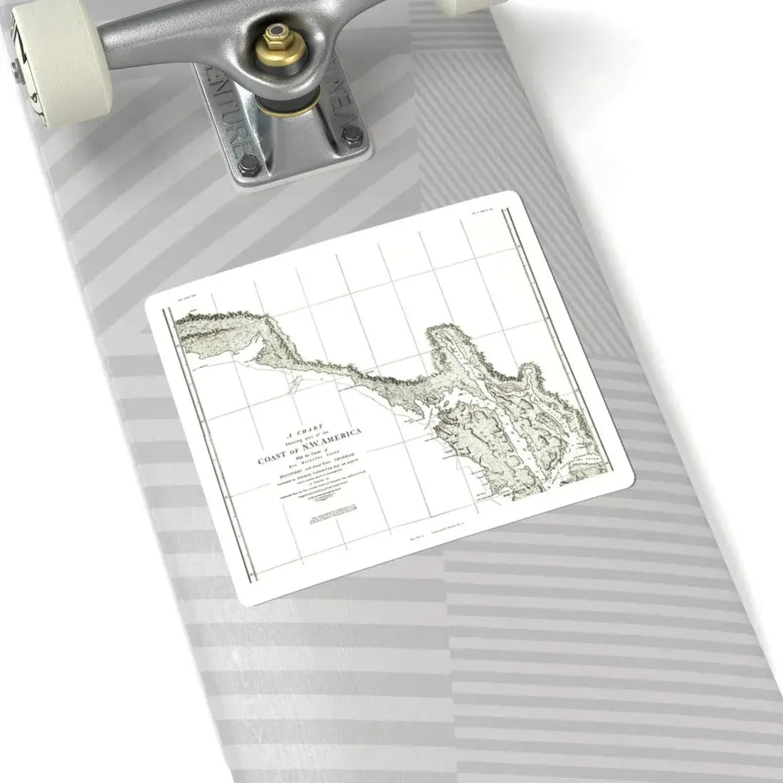 North America - Part of the Coast (1898) (Map) STICKER Vinyl Kiss-Cut Decal - The Sticker Space