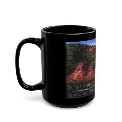 North America - The Mesoamericans (1997) (Map) Black Coffee Mug-The Sticker Space