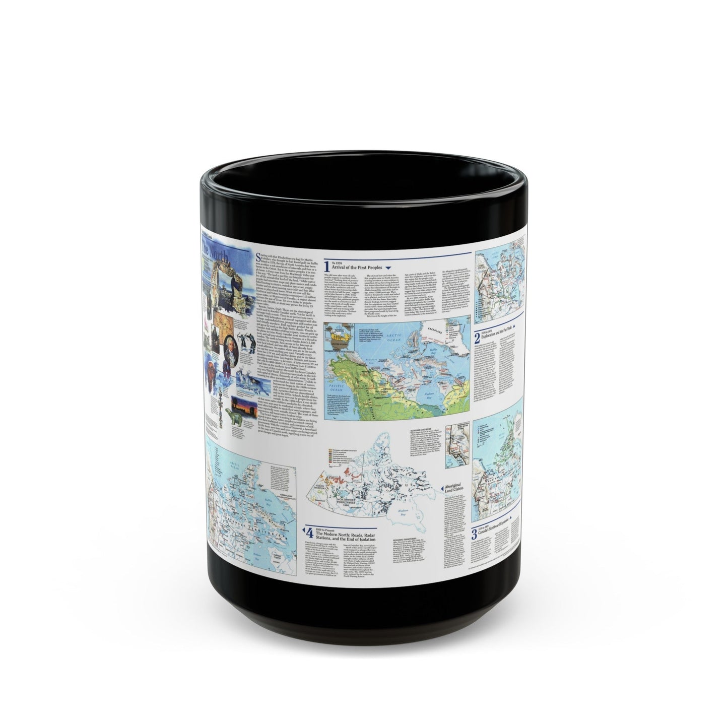 North America - The North (1997) (Map) Black Coffee Mug-15oz-The Sticker Space