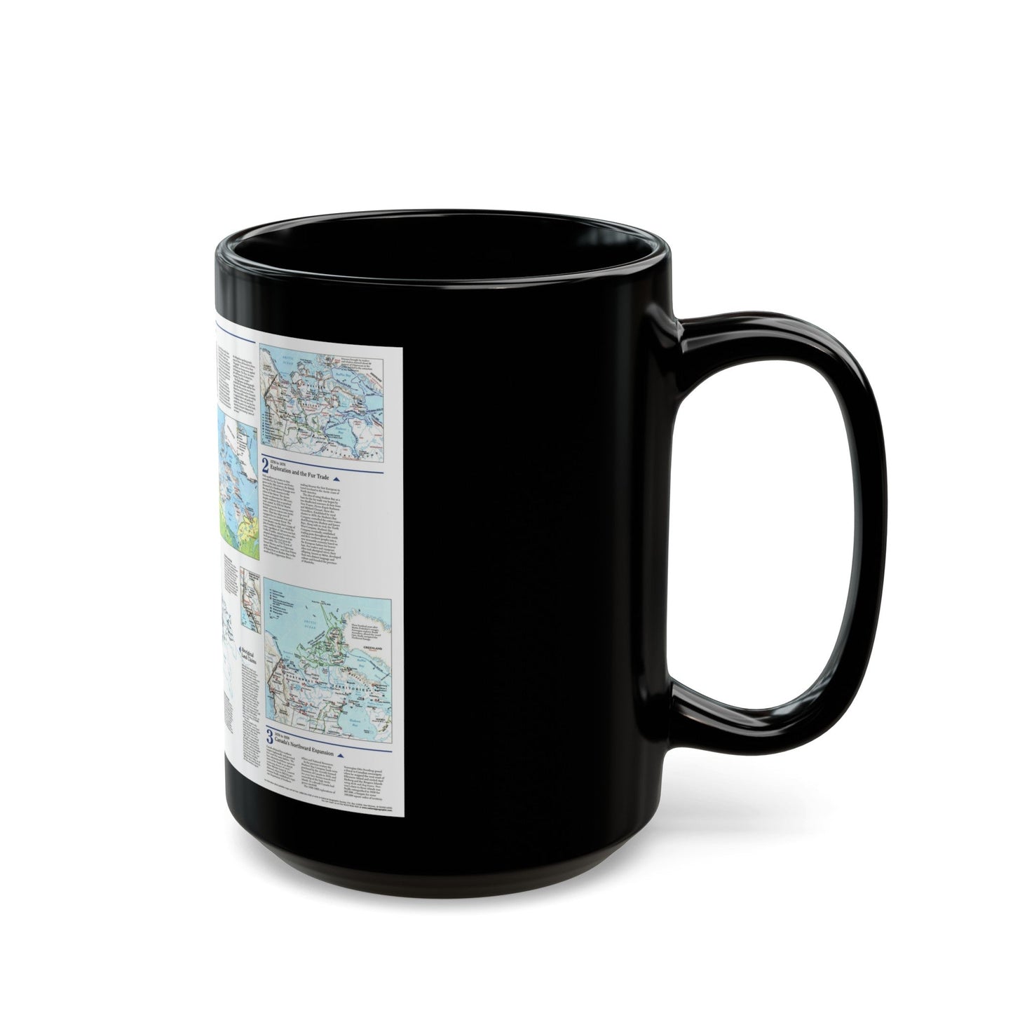 North America - The North (1997) (Map) Black Coffee Mug-The Sticker Space