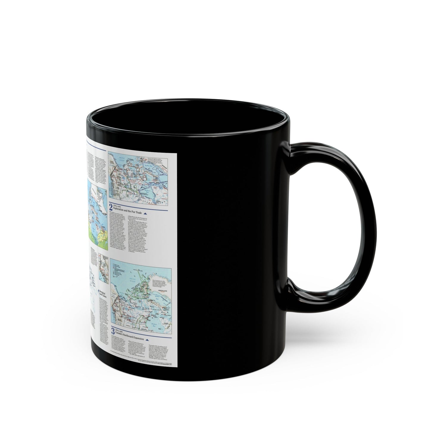 North America - The North (1997) (Map) Black Coffee Mug-The Sticker Space