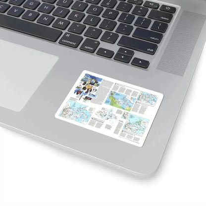 North America - The North (1997) (Map) STICKER Vinyl Kiss-Cut Decal - The Sticker Space