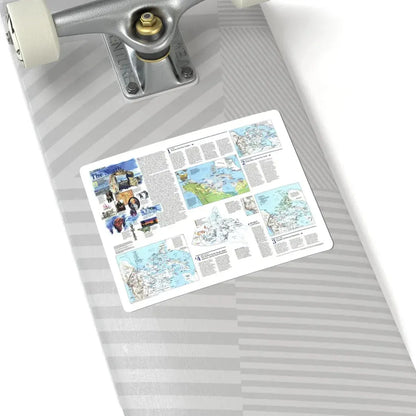 North America - The North (1997) (Map) STICKER Vinyl Kiss-Cut Decal - The Sticker Space