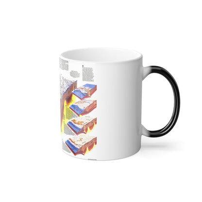 North America - The Shaping of a Continent (1985) (Map) Color Changing Mug 11oz-11oz-The Sticker Space