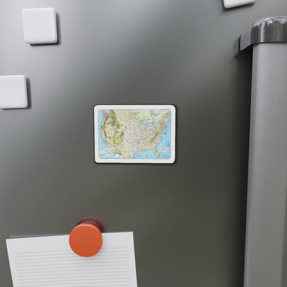 North America - Vacationlands (1966) (Map) Refrigerator Magnet-The Sticker Space