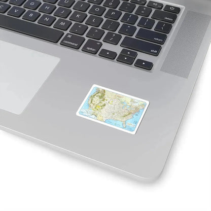North America - Vacationlands (1966) (Map) STICKER Vinyl Kiss-Cut Decal - The Sticker Space