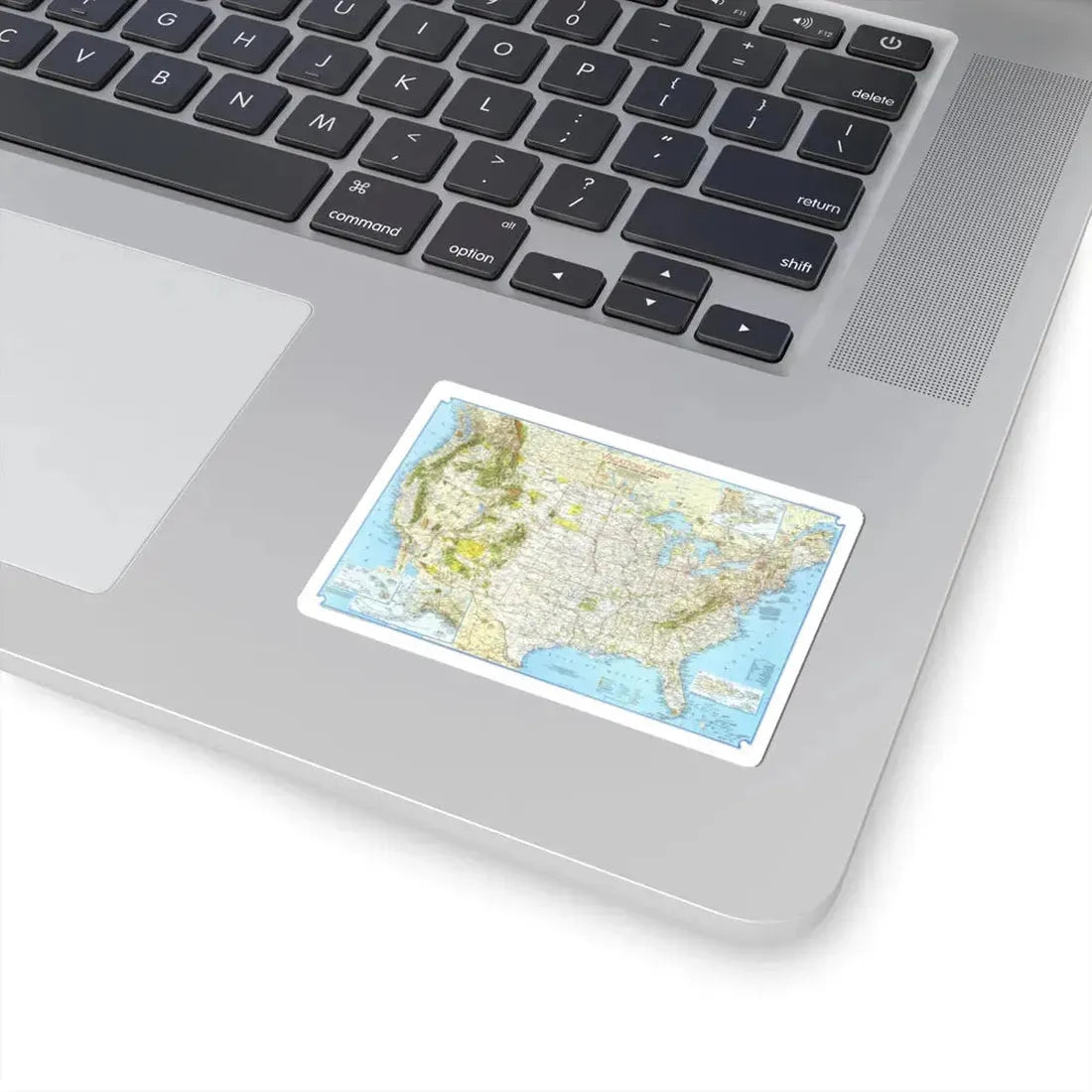 North America - Vacationlands (1966) (Map) STICKER Vinyl Kiss-Cut Decal - The Sticker Space