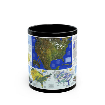 North America - Water- Precious Resource (1993) (Map) Black Coffee Mug-11oz-The Sticker Space