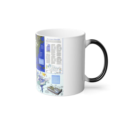 North America - Water- Precious Resource (1993) (Map) Color Changing Mug 11oz-11oz-The Sticker Space