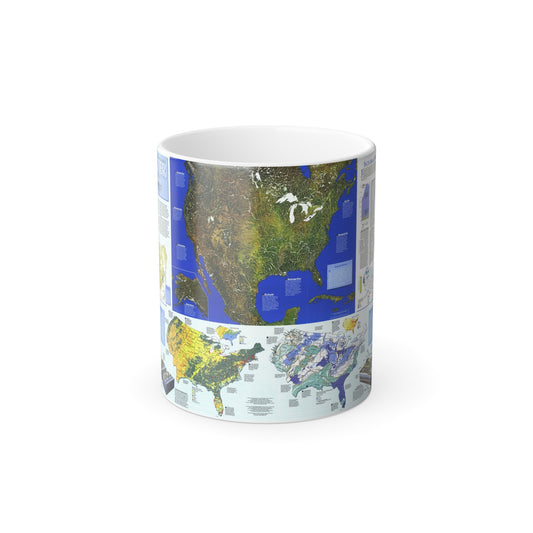 North America - Water- Precious Resource (1993) (Map) Color Changing Mug 11oz-11oz-The Sticker Space