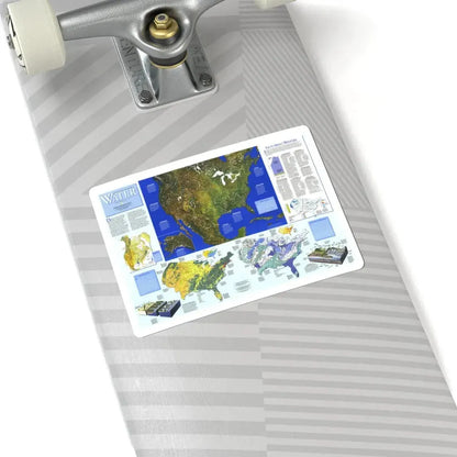 North America - Water- Precious Resource (1993) (Map) STICKER Vinyl Kiss-Cut Decal - The Sticker Space
