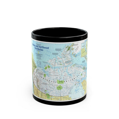 North America - Yukon and Northwest Territories (1997) (Map) Black Coffee Mug-11oz-The Sticker Space