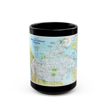 North America - Yukon and Northwest Territories (1997) (Map) Black Coffee Mug-15oz-The Sticker Space