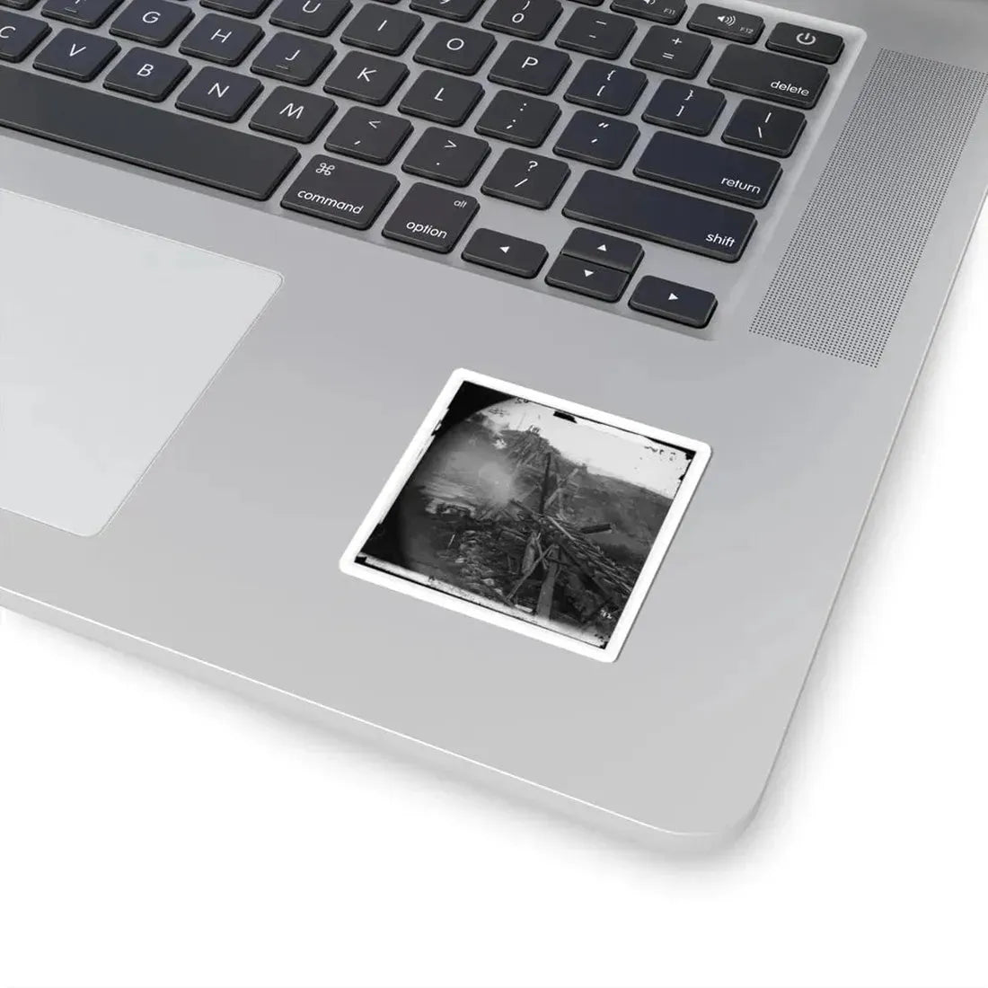 North Anna River, Va. Destroyed Bridge of the Richmond and Fredericksburg Railroad (U.S. Civil War) STICKER Vinyl Kiss-Cut Decal - The Sticker Space