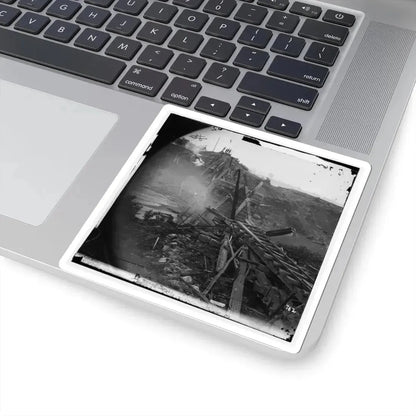 North Anna River, Va. Destroyed Bridge of the Richmond and Fredericksburg Railroad (U.S. Civil War) STICKER Vinyl Kiss-Cut Decal - The Sticker Space