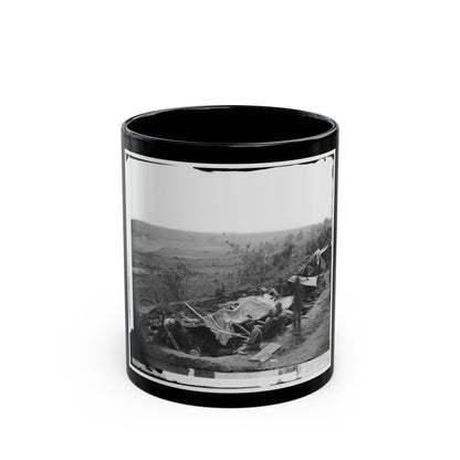 North Anna River, Va. Federal Troops Occupying Line Of Breastworks On The North Bank (U.S. Civil War) Black Coffee Mug-11oz-The Sticker Space