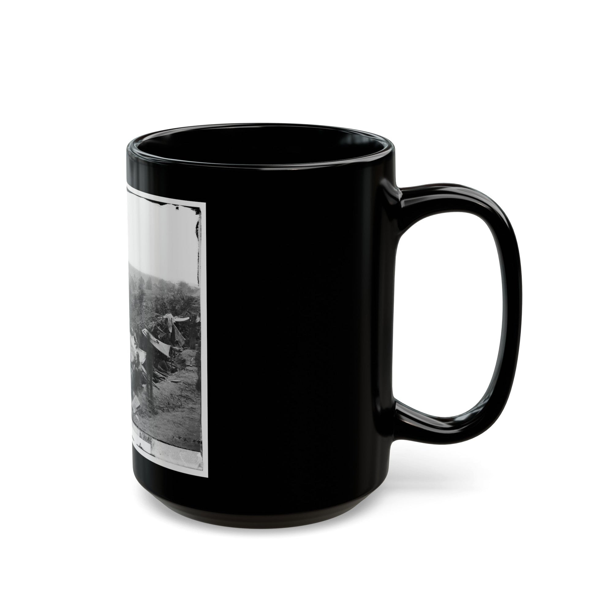 North Anna River, Va. Federal Troops Occupying Line Of Breastworks On The North Bank (U.S. Civil War) Black Coffee Mug-The Sticker Space