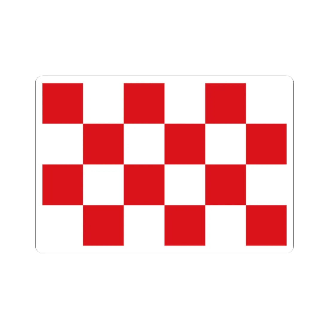 North Brabant-Flag (Netherlands) (Coat of Arms) STICKER Vinyl Kiss-Cut Decal 2 Inch White - The Sticker Space