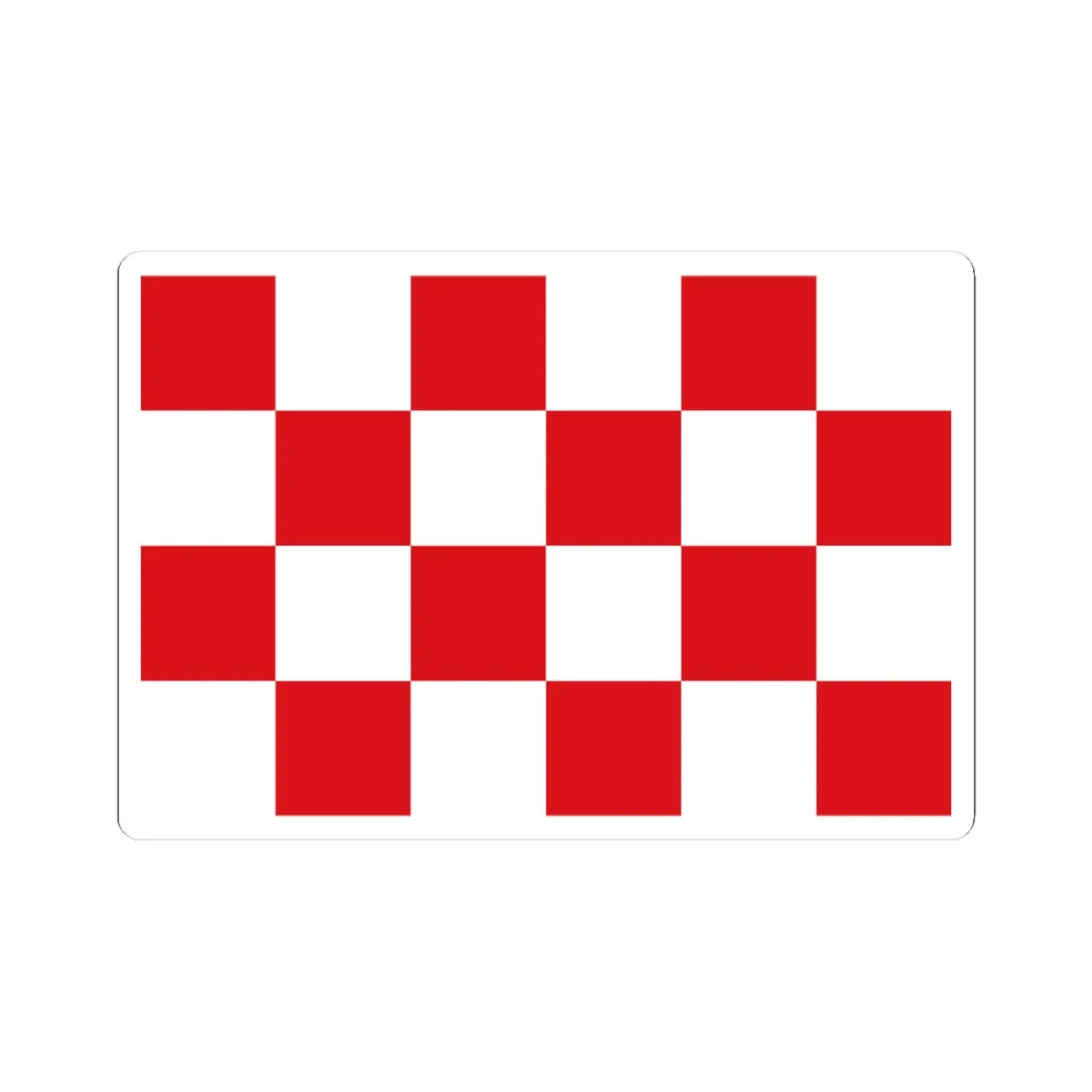 North Brabant-Flag (Netherlands) (Coat of Arms) STICKER Vinyl Kiss-Cut Decal 3 Inch White - The Sticker Space