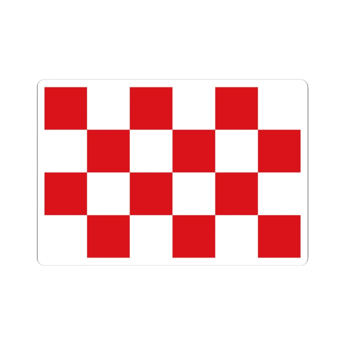 North Brabant-Flag (Netherlands) (Coat of Arms) STICKER Vinyl Kiss-Cut Decal 4 Inch White - The Sticker Space