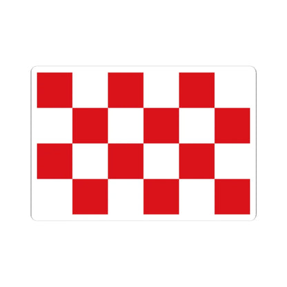 North Brabant-Flag (Netherlands) (Coat of Arms) STICKER Vinyl Kiss-Cut Decal 4 Inch White - The Sticker Space