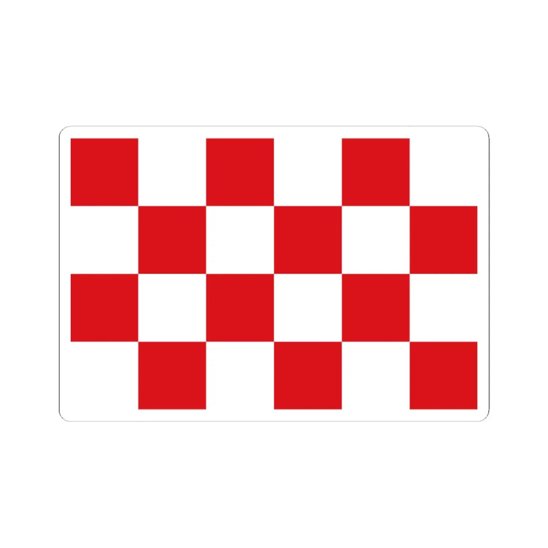 North Brabant-Flag (Netherlands) (Coat of Arms) STICKER Vinyl Kiss-Cut Decal 6 Inch White - The Sticker Space