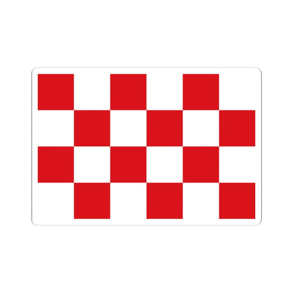 North Brabant-Flag (Netherlands) (Coat of Arms) STICKER Vinyl Kiss-Cut Decal 6 Inch White - The Sticker Space