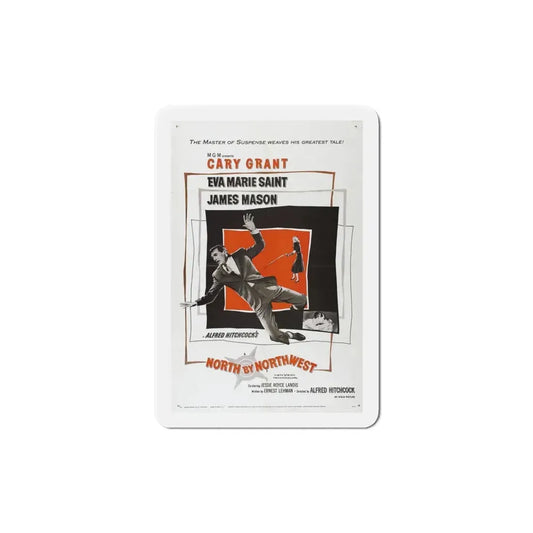 North by Northwest 1959 Movie Poster Refrigerator Magnet 5 Inch - The Sticker Space