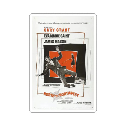 North by Northwest 1959 Movie Poster STICKER Vinyl Die-Cut Decal 4 Inch - The Sticker Space