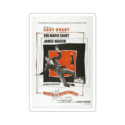 North by Northwest 1959 Movie Poster STICKER Vinyl Die-Cut Decal 5 Inch - The Sticker Space