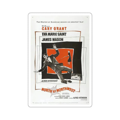 North by Northwest 1959 Movie Poster STICKER Vinyl Die-Cut Decal 6 Inch - The Sticker Space