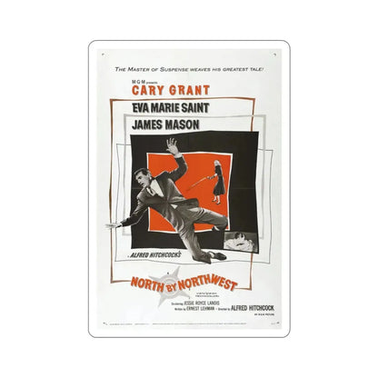 North by Northwest 1959 Movie Poster STICKER Vinyl Die-Cut Decal - The Sticker Space