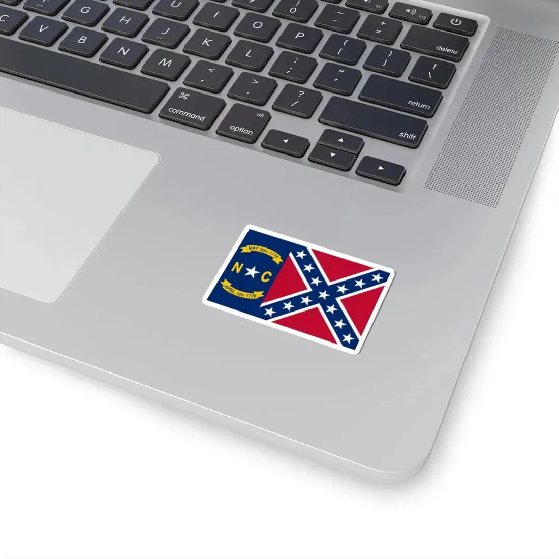 North Carolina Rebel Flag (United States) STICKER Vinyl Kiss-Cut Decal - The Sticker Space