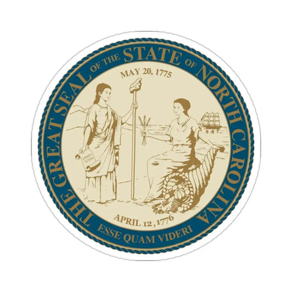 North Carolina State Seal v2 STICKER Vinyl Die-Cut Decal - The Sticker Space