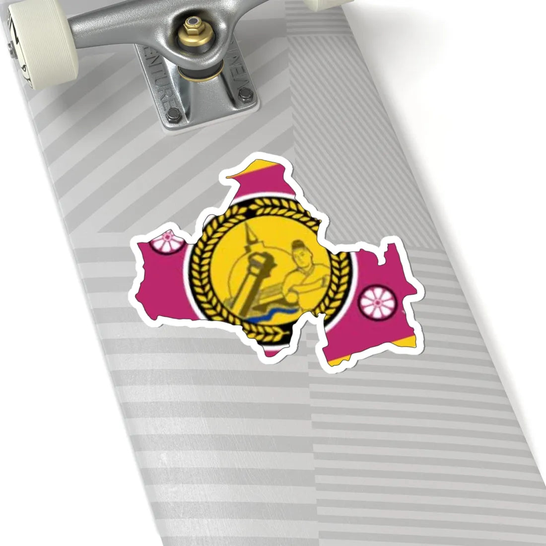 North Central Province Flag-map (Sri Lanka) STICKER Vinyl Kiss-Cut Decal - The Sticker Space