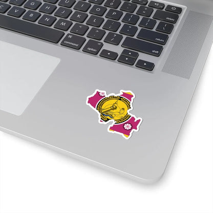 North Central Province Flag-map (Sri Lanka) STICKER Vinyl Kiss-Cut Decal - The Sticker Space